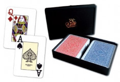 Carti pentru poker - Platinum - 100% plastic Acetate cu index Ma foto