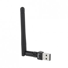 PLACA RETEA USB WIRELESS, 150Mbps cu antena Quer, 2dbi...NOUA !!...SIGILATA !!...GARANTIE !!! foto