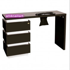 Masa manichiura Elegance Wenge Mobilier saloane infrumusetare Dotari saloane Manichiura Unghii false Colector praf inclus foto