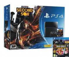 Playstation 4, noi/sigilate, 2 jocuri incluse foto