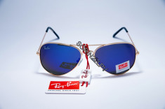 Ochelari De Soare Ray Ban Aviator +Cadou Saculet Si Laveta foto