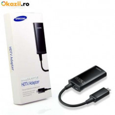 Cablu Adaptor Samsung MHL Micro USB to HDMI HDTV adaptor pentru Samsung GalaxyS3 i9300 i9308 S4 I9500 Note 2 N7100 si Note 3 foto