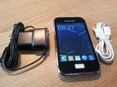 PROMOTIE!!!Samsung Galaxy Ace Plus GT-S7500 ALB, stare buna, Android, procesor 1GHz, camera 5MP,GPS, accesorii originale foto