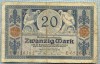 359 BANCNOTA - GERMANIA - 20 MARK - anul 1915 -SERIA 6526382 -starea care se vede