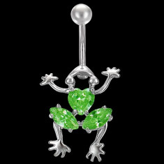 Piercing buric broscuta verde PY217-PLJ130-0093 foto