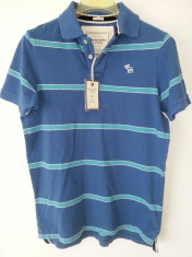 Tricou polo Abercrombie&amp;amp;amp;amp;amp;Fitch, original 100%, bumbac 100%, S, nou cu eticheta foto