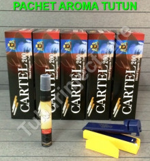 PACHET AVANTAJ AROMA 10 - Tuburi CARTEL (5 x 200) + INJECTOR tutun + Aroma SMOKS 30ml la alegere foto