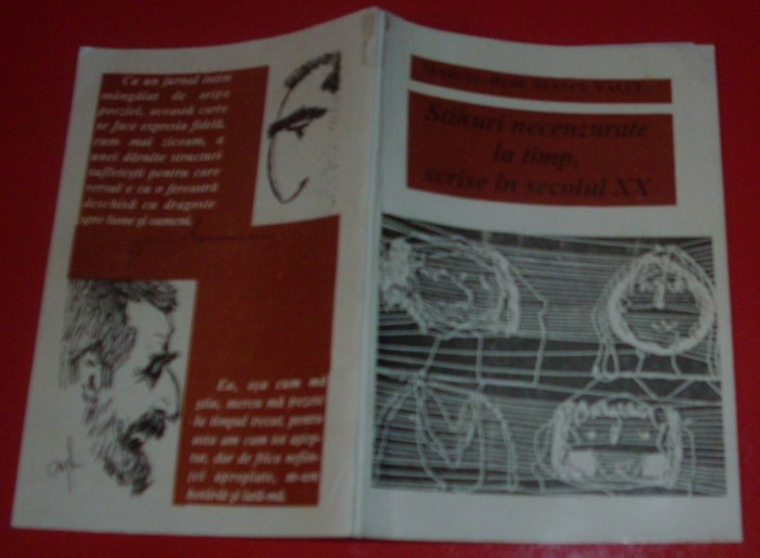 MARCEL-BEBE STANCU VALCEA - STIHURI NECENZURATE LA TIMP, SCRISE IN SECOLUL XX (editie unica, 1998 / prezentare de DINU SARARU) [dedicatie / autograf]