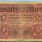 377 BANCNOTA - GERMANIA - 20 MARK - anul 1918 -SERIA 3531307 -starea care se vede