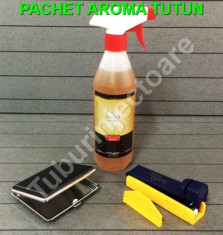 PACHET AVANTAJ AROMA XXL - Tabachera + INJECTOR tutun + Aroma SMOKS 500ml la alegere foto