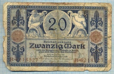 355 BANCNOTA - GERMANIA - 20 MARK - anul 1915 -SERIA 6218527 -starea care se vede foto