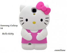 Husa model 3D Hello Kitty pentru Samsung Galaxy S4 I9500 foto