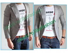 Sacou model ZARA gri - Sacou Slim Fit - Modele Fashion - Editie limitata - POZE REALE - cod produs: 2260 foto