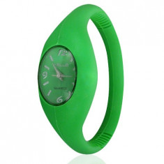 Ceas sport cauciuc siliconic verde W002-WFX058 foto