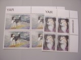 Feroe 1994 caini MI 282-283 MNH bloc de 4