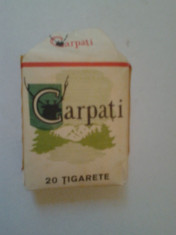 PACHET DE TIGARI &amp;quot;CARPATI&amp;quot;(CONTINE 16 TIGARETE CARPATI) foto