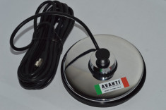 Baza magnetica de 145mm cu cablu si mufa PL 259 pentru antene cu filet interior(10239) foto