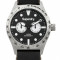 Superdry SYG106B Herrenn Multifunktion ZB schwarz-weiss, schwarzes Leder 3 ATM 44 mm