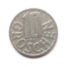 G3. AUSTRIA 10 GROSCHEN 1957, 1.10 g., Aluminum, 20 mm **