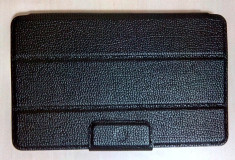 Husa Protectie Hard Case Piele Ecologica PVC Asus Google Nexus 7 2012 Neagra + Folie protectie ecran Nexus 7 foto