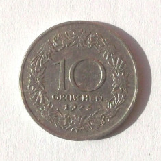 G3. AUSTRIA 10 GROSCHEN 1925, 4.50 g., Copper-Nickel, 22 mm **