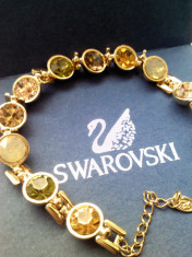 Bratara Swarovski Placata Aur 18K cu Livrare Gratuita foto