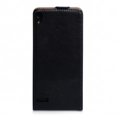 Husa Huawei Ascend P6 flip style slim neagra foto