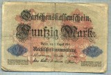 439 BANCNOTA - GERMANIA - 100 MARK - anul 1914 -SERIA 5546365 -starea care se vede