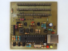 Programator PIC Pickit2 clona 3,3 + 5V cu soclu pentru programare on board foto