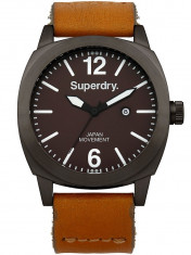 Superdry SYG103TT Herren ZB braun, braunes Leder 3 ATM 44 mm foto