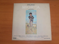 Balada MIORITA (ST-EPE 01540) disc RAR de colectie LP vinil vinyl pickup pick-up foto
