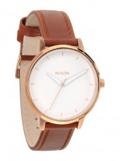 NIXON Kensington Leather A-108-1045 Rose Gold White Damenuhr foto