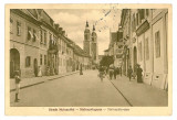 1539 - SIBIU, strada Mitropoliei - old postcard - used - 1924, Circulata, Printata