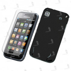 Samsung i9000 Galaxy S / i9001 Galaxy S Plus folie de protectie 3M carbon black (incl. folie display) foto
