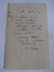 MANUSCRIS OLOGRAF NICOLAE IORGA foto