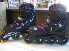 ROLE SPARK SC 80 W NEGRU/ROZ ROLLERBLADE foto