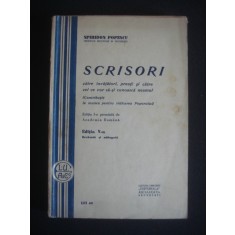 SPIRIDON POPESCU - CONTRIBUTIE LA MUNCA PENTRU RIDICAREA POPORULUI - SCRISORI CATRE INVATATORI, PREOTI SI CATRE CEI CE VOR SA-SI CUNOASCA NEAMUL