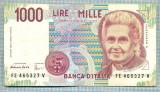 550 BANCNOTA - ITALIA - 1000 LIRE - anul 1990 -SERIA 465327 -starea care se vede