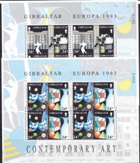 GIBRALTAR 1993 EUROPA CEPT COTA MICHEL 35 EURO foto