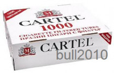 TUBURI CARTEL 1000 tuburi, filtre tigari/ cutie, pentru injectat tutun, tigari foto