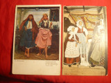 2 Ilustrate - Costume Nationale Poloneze , interbelice Poznan si Kracovia, Europa, Necirculata