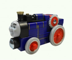 Wooden trenulet jucarie Thomas - FERGUS locomotiva lemn magnet - 100% original foto