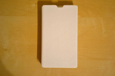 Husa Flip Case Carte Nokia Lumia 520 White foto