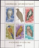 BULGARIA 1980 ANUL INTERNATIONAL AL CONSERVARII NATURII PASARI COTA MICHEL 60 EURO