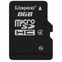 Micro SDHC Kingston 8GB Class4 cu adaptor foto