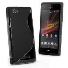 Husa TPU S-LINE SONY XPERIA M C1905 Black foto