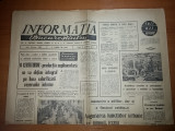 Ziarul informatia bucurestiului 10 noiembrie 1972