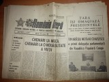 ziarul romania libera 28 ianuarie 1981 ( tara isi omagiaza presedintele )
