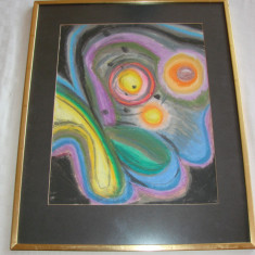 Superba pictura abstracta, semnata KW 1968
