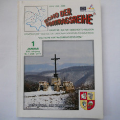 CARTE BANAT ECHO DER VORTRAGSREIHE, RESITA I IANUARIE 2011